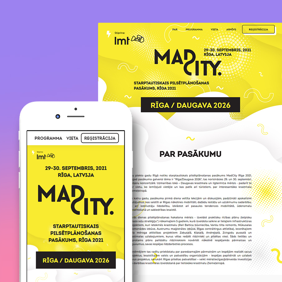 Madcity website design